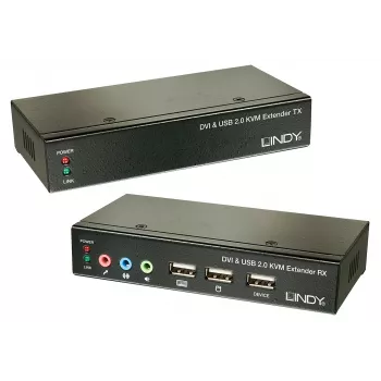 Lindy 39377 KVM jungiklis, juodas