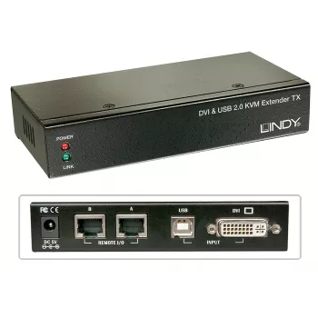 Lindy 39377 KVM jungiklis, juodas