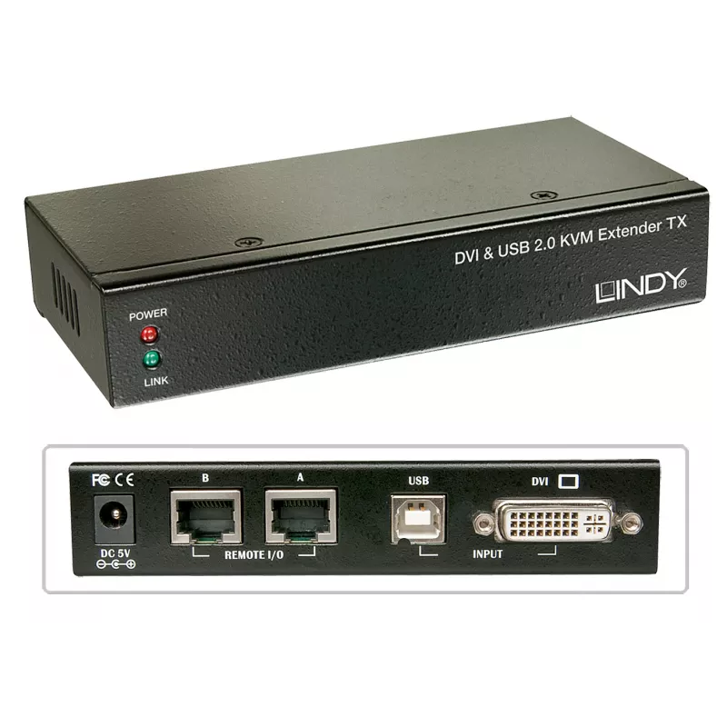 Lindy 39377 KVM jungiklis, juodas