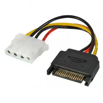 Lindy 0.15m SATA maitinimo jungties į LP4 maitinimo laidą, įvairiaspalvis, kištukas, lizdas, tiesus, tiesus