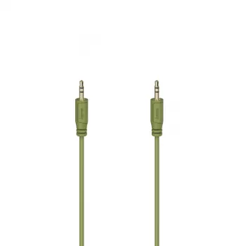 Hama Flexi-Slim garso kabelis 0,75 m 3,5 mm Žalias Kištukas-Kištukas