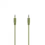 Hama Flexi-Slim garso kabelis 0,75 m 3,5 mm Žalias Kištukas-Kištukas