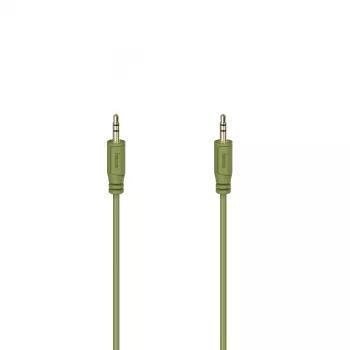 Hama Flexi-Slim garso kabelis 0,75 m 3,5 mm Žalias Kištukas-Kištukas