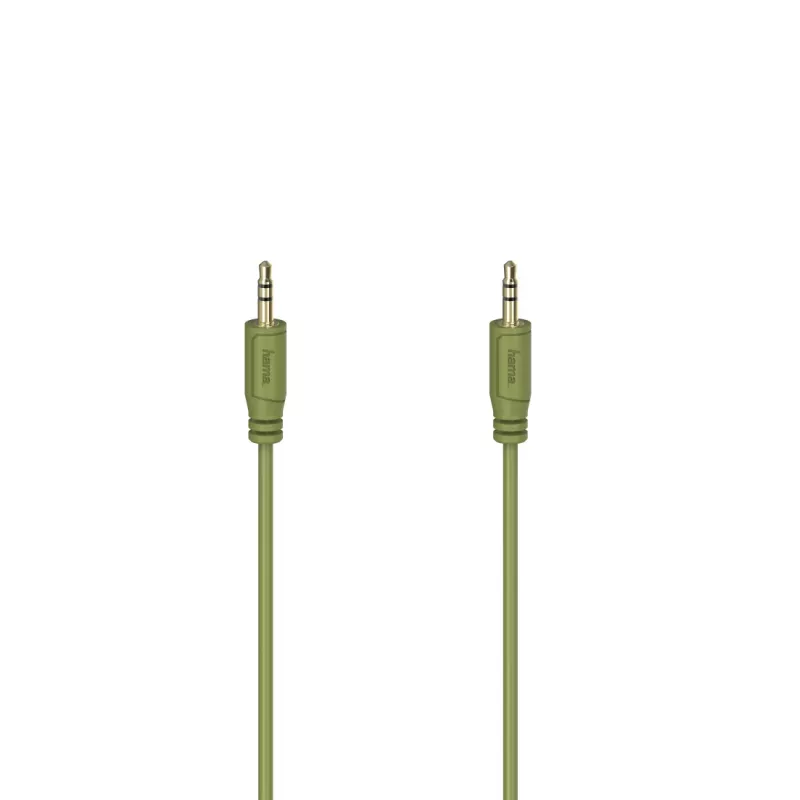 Hama Flexi-Slim garso kabelis 0,75 m 3,5 mm Žalias Kištukas-Kištukas