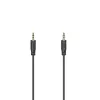 Hama Flexi-Slim garso laidas 0,75 m 3,5 mm Juodas Kištukas-Kištukas Auksuotas