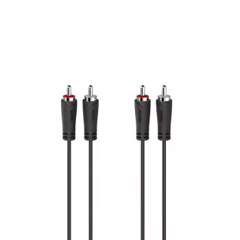 Hama 00205258 garso kabelis 3 m 2 x RCA juodas
