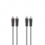 Hama 00205258 garso kabelis 3 m 2 x RCA juodas