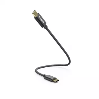 Hama 00201604 USB 2.0 laidas USB-C 0,2 m juodas