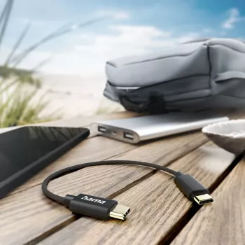 Hama 00201604 USB 2.0 laidas USB-C 0,2 m juodas