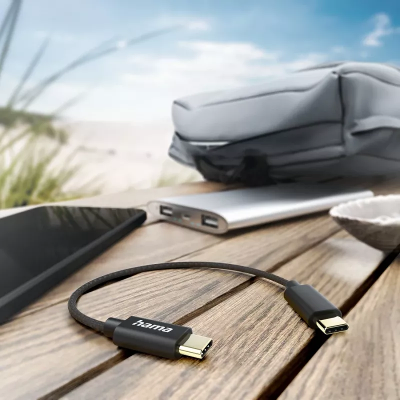 Hama 00201604 USB 2.0 laidas USB-C 0,2 m juodas