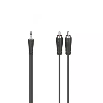 Hama 00205111 garso kabelis 3 m 3.5mm 2 x RCA juodas