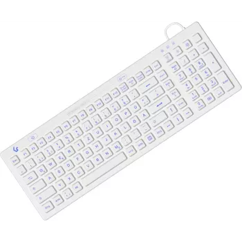 KeySonic KSK-6031INEL-Wh (DE) klaviatūra pramoninė USB QWERTZ vokiška balta