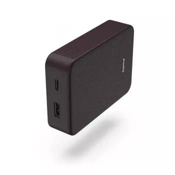 Hama Colour 10 Power Pack, 10000 mAh, 2 išėjimai: USB-C, USB-A, slyvinė