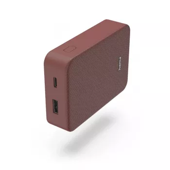 Hama Colour 10 Power Pack, 10000 mAh, 2 išėjimai: USB-C, USB-A, raudonas