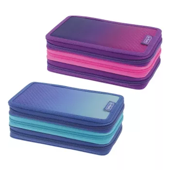 Pieštukinė Herlitz TriCase Dip Dye 31 vnt. Mėlyna Turkis Poliesteris 190x115x70 mm