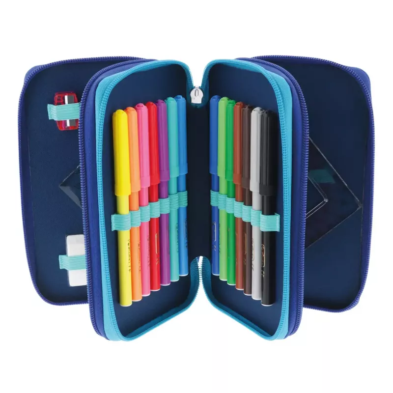 Pieštukinė Herlitz TriCase Dip Dye 31 vnt. Mėlyna Turkis Poliesteris 190x115x70 mm