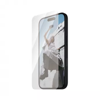 Apsauginis stiklas PanzerGlass SAFE. by ® iPhone 16 15 Ultra-Wide Fit atsparus įbrėžimams ir smūgiams