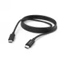 Hama įkrovimo laidas USB-C – USB-C, 3 m, juodas