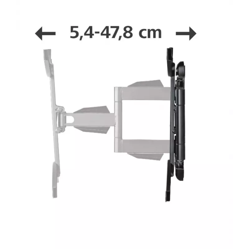 Hama TV sieninis laikiklis, pasukamas, pakreipiamas, ištraukiamas, 191 cm (75 inch), iki 45 kg