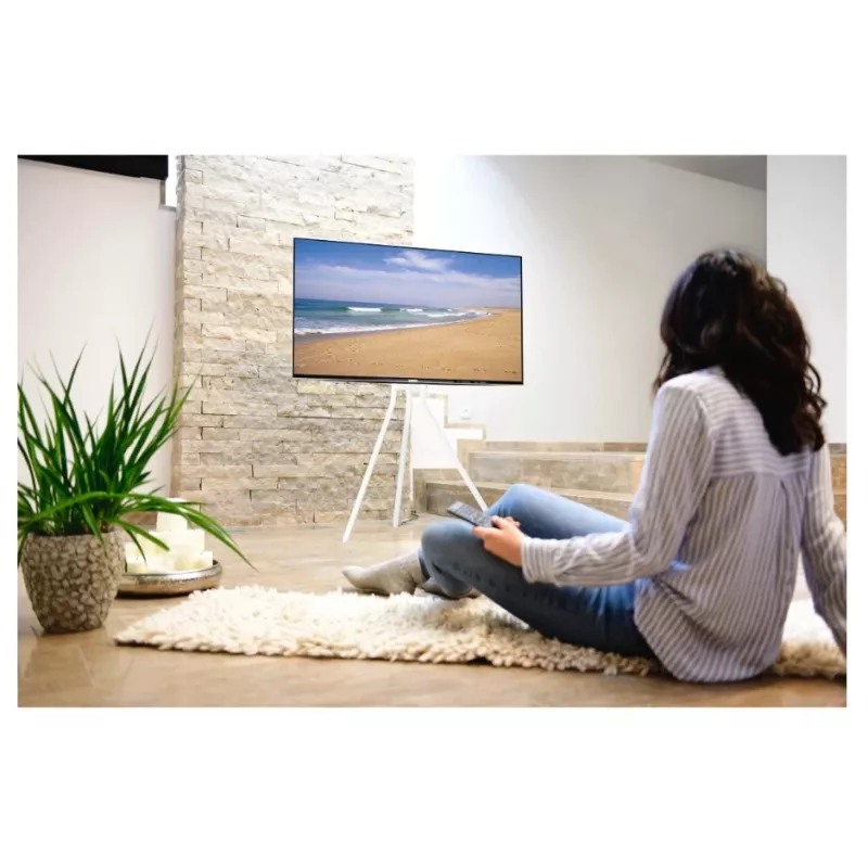 Hama 00220871 TV stovas 190,5 cm (75 col.) baltas