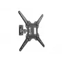 Equip 23-55 colių pilno judesio TV laikiklis prie sienos, 100 x 100 mm – 400 x 400 mm, -8 – 5°, -90 – 90°, nerūdijantis plienas, juodas