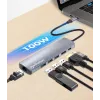 Manhattan 6-in-1 USB-C Dock/Hub, 6 prievadai: Ethernet, HDMI, USB-A (x3) ir USB-C, su Power Delivery (PD) 100W