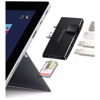 USB Hub Terratec CONNECT Pro2 Laidinis USB 3.2 Gen 1 Juodas
