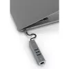 USB 3.2 Gen 1 tipo C šakotuvas Terratec Connect c2, sidabrinis