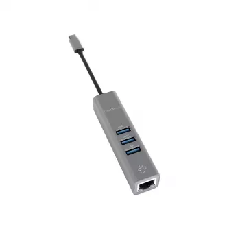 USB 3.2 Gen 1 tipo C šakotuvas Terratec Connect c2, sidabrinis