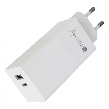 Techly IPW-PD100W-WH universalus sieninis USB-C/USB-A greitasis kroviklis 100 W
