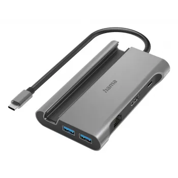 Hama Connect2Mobile V2 USB 3.2 Gen 1 (3.1 Gen 1) Type-C 1000 Mbit/s Antracito daugiafunkcis USB-C centras