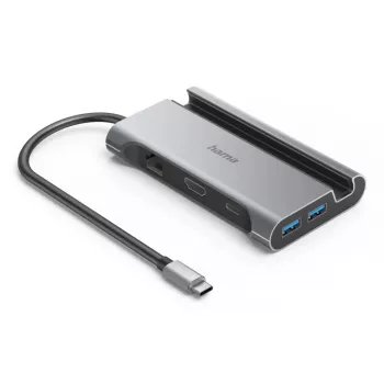 Hama Connect2Mobile V2 USB 3.2 Gen 1 (3.1 Gen 1) Type-C 1000 Mbit/s Antracito daugiafunkcis USB-C centras