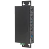 Manhattan USB-A 7-Port Hub Industrial, 7x USB-A prievadai, 5 Gbps (USB 3.2 Gen1), 20 kV ESD apsauga, maitinimas per AC, magistralę ir gnybtų bloką, montavimas ant DIN bėgio arba sienos, metalinis korpusas, varžtų fiksavimo apsauga