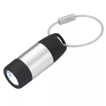 Rakto pakabuko žibintuvėlis TROIKA ECO CHARGE juodas pilkas LED USB