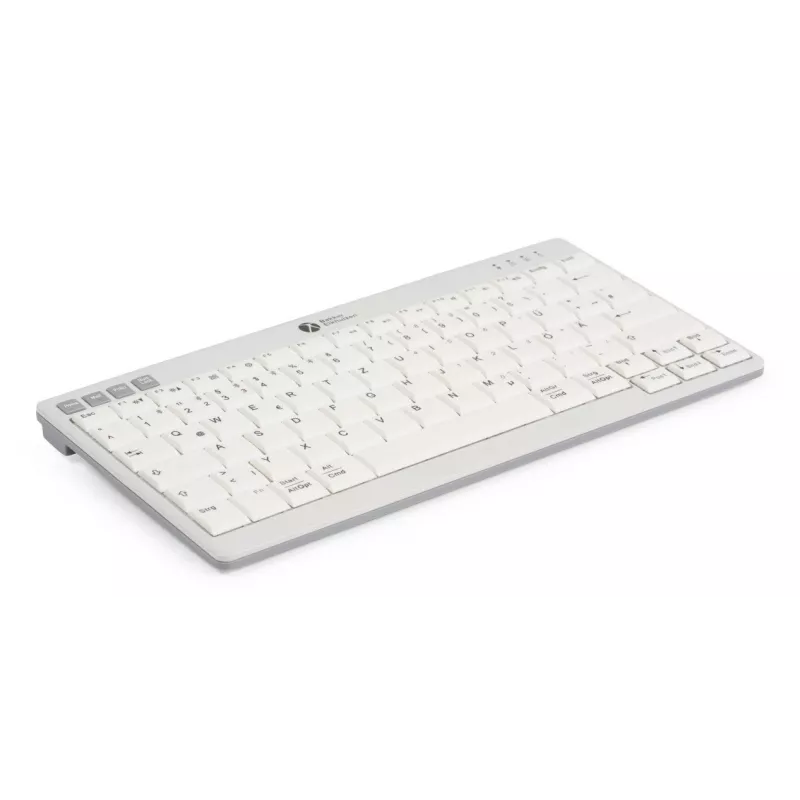 BakkerElkhuizen UltraBoard 950 V2 Wireless UK Qwerty belaidė klaviatūra, Tenkeyless (80-87%), Laidinė ir belaidė, USB + Bluetooth, Žirklinis jungiklis, QWERTY, Tamsiai pilka, Šviesiai pilka