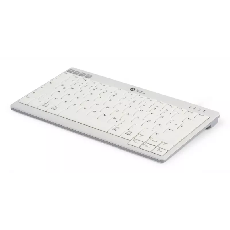 BakkerElkhuizen UltraBoard 950 V2 Wireless UK Qwerty belaidė klaviatūra, Tenkeyless (80-87%), Laidinė ir belaidė, USB + Bluetooth, Žirklinis jungiklis, QWERTY, Tamsiai pilka, Šviesiai pilka