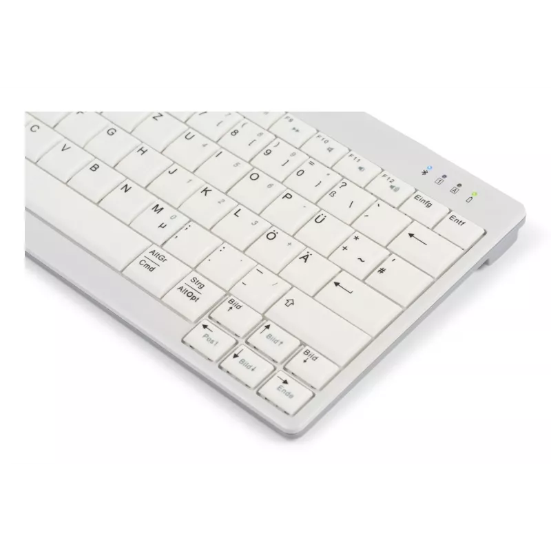 BakkerElkhuizen UltraBoard 950 V2 Wireless UK Qwerty belaidė klaviatūra, Tenkeyless (80-87%), Laidinė ir belaidė, USB + Bluetooth, Žirklinis jungiklis, QWERTY, Tamsiai pilka, Šviesiai pilka