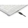 BakkerElkhuizen UltraBoard 950 V2 Wireless UK Qwerty belaidė klaviatūra, Tenkeyless (80-87%), Laidinė ir belaidė, USB + Bluetooth, Žirklinis jungiklis, QWERTY, Tamsiai pilka, Šviesiai pilka