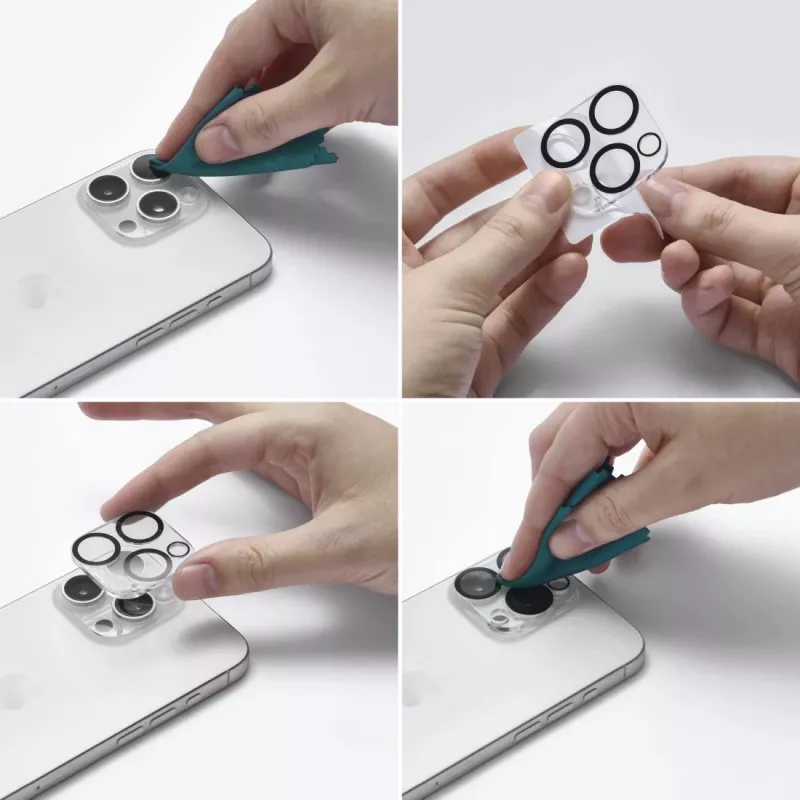 Hama Cam Protect apsauginis stiklas fotoaparatui Apple iPhone 16 Pro / 16 Pro Max 1 vnt.