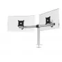 Durable 508623 dviejų monitorių laikiklis 68,6 cm (27 colių) stalas Sidabrinis