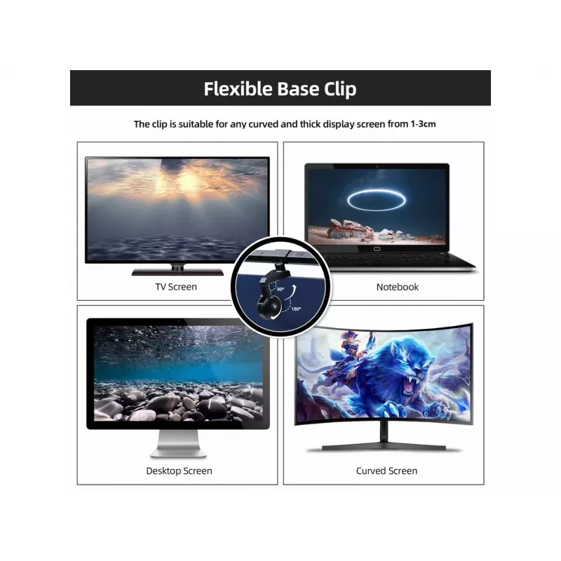 Equip Monitor USB LED Lempa su Lietimo Valdymu 245450