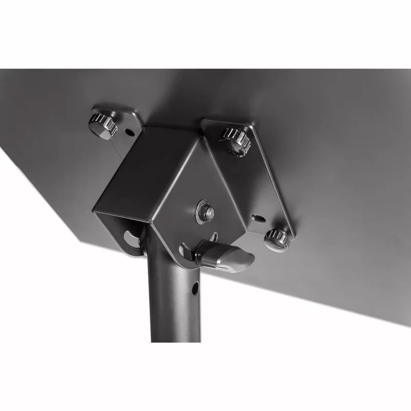 Manhattan Tripod Floor Mount mobilus stovas TV / monitoriui / projektoriui / nešiojamam kompiuteriui, 13–32 col., VESA 75x75 ir 100x100 mm, iki 15 kg, aukštis reguliuojamas, juodas