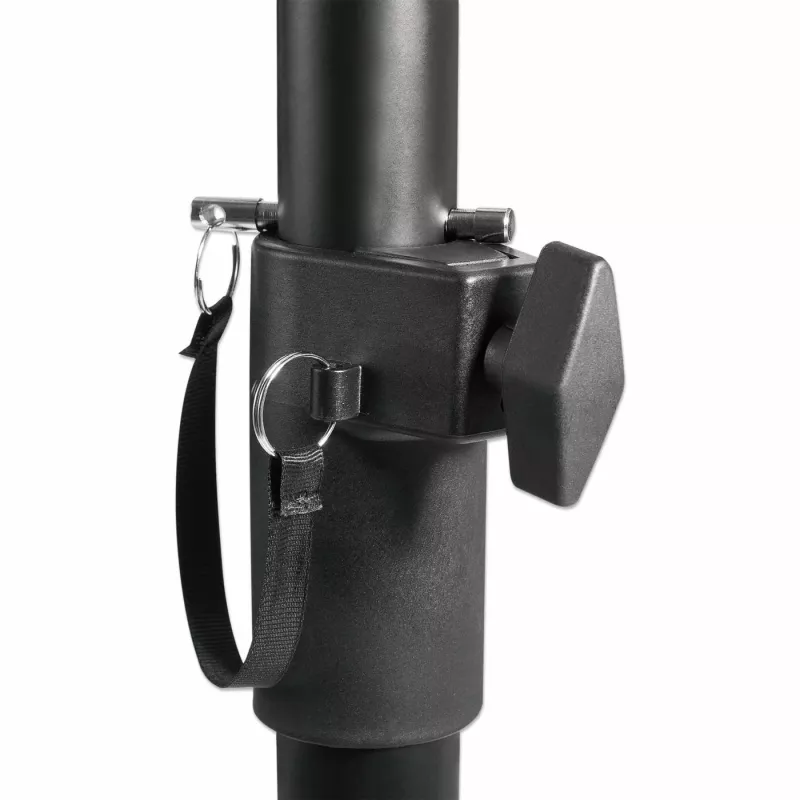 Manhattan Tripod Floor Mount mobilus stovas TV / monitoriui / projektoriui / nešiojamam kompiuteriui, 13–32 col., VESA 75x75 ir 100x100 mm, iki 15 kg, aukštis reguliuojamas, juodas