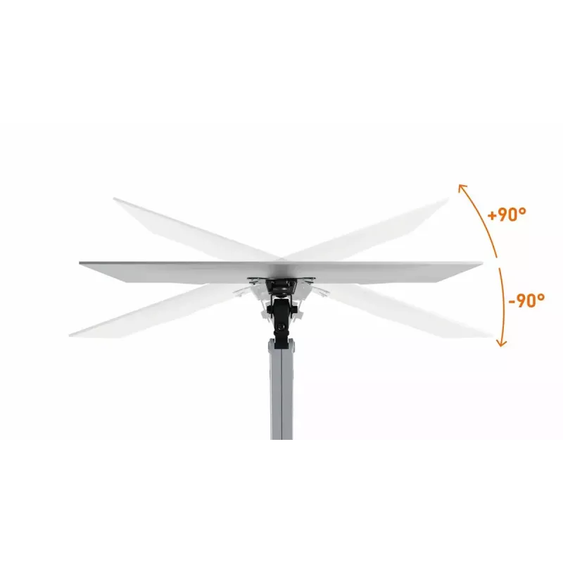 Durable SELECT PLUS Monitor Mount 509623 su ranka 1 monitoriui, stalinis laikiklis, sidabrinis
