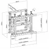Equip 650352 Pop-Out vaizdo sienos laikiklis 45-70 colių, maks. 70 kg
