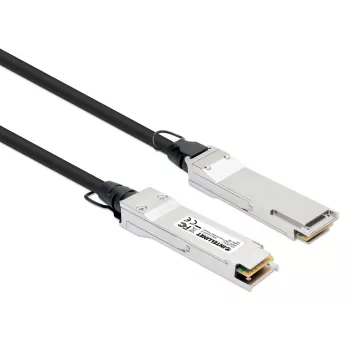 Intellinet 1m 40G QSFP+ Pasyvus Tiesioginio Priedo Vario Twinax Kabelis 30AWG MSA QSFP-H40G-CU1M suderinamas
