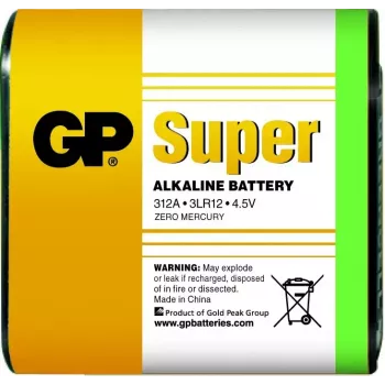 GP Batteries Super Alkaline 4.5 V šarminė vienkartinė prizminė baterija