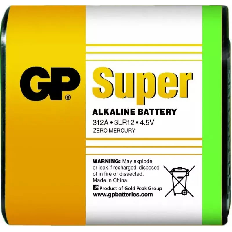 GP Batteries Super Alkaline 4.5 V šarminė vienkartinė prizminė baterija