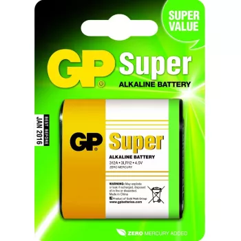 GP Batteries Super Alkaline 4.5 V šarminė vienkartinė prizminė baterija