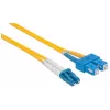 Intellinet Fiber Optic Patch Cable, OS2, LC/SC, 2m, Geltona, Duplex, Vienmodis, 9/125 µm, LSZH, Skaidulinis, Viso gyvenimo garantija